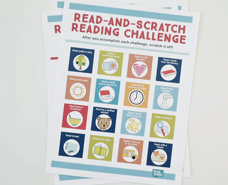 Try Our Printable, Scratch-Off Reading Challenges for Kids