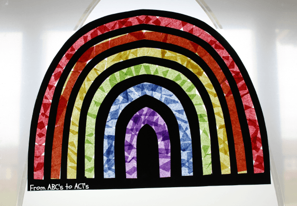 No Sew Plushie Rainbow Craft for Kids - The Homespun Hydrangea