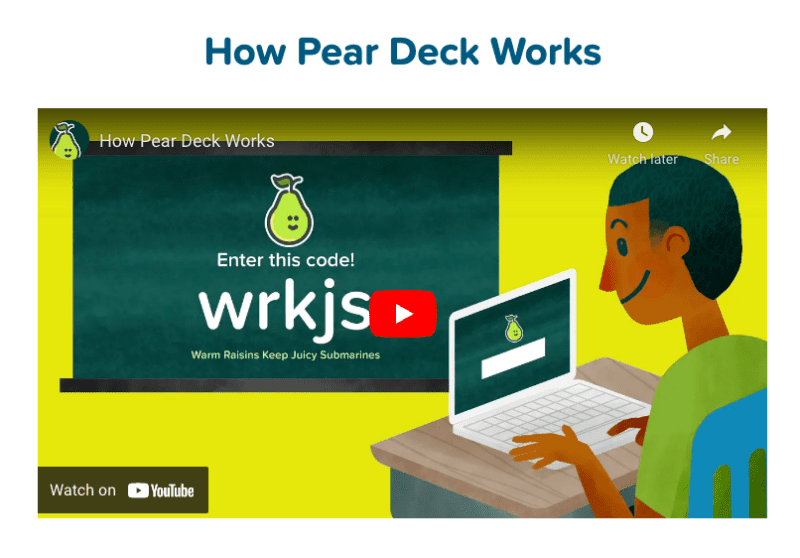 GoogleClassroom 🤝 Pear Deck With one-click login, your students