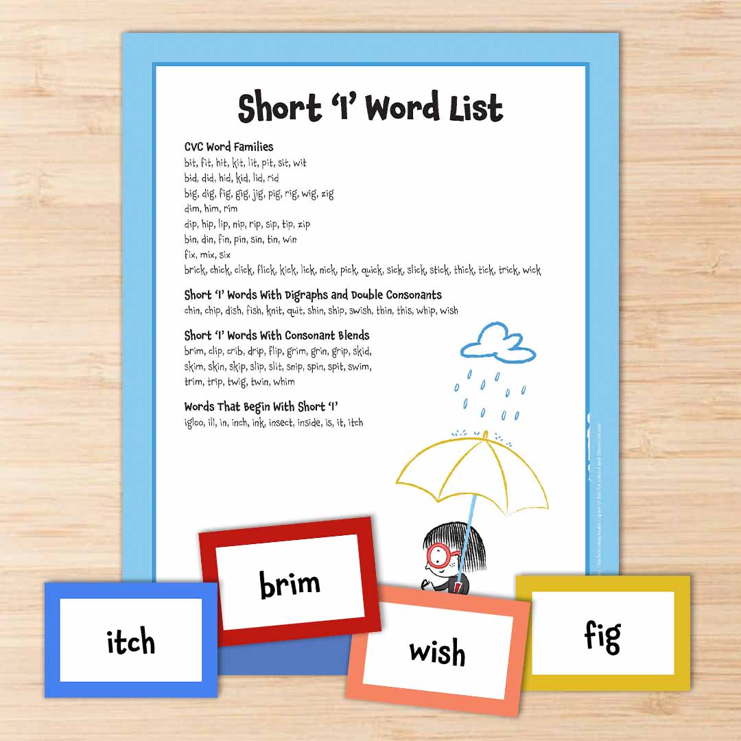 Quick 'I' Phrases (Lists, Educating Concepts, and Free Printables) - Faberk