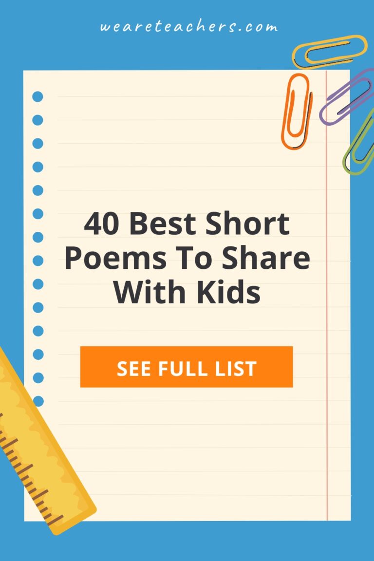 40 Best Short Poems To Share With Kids