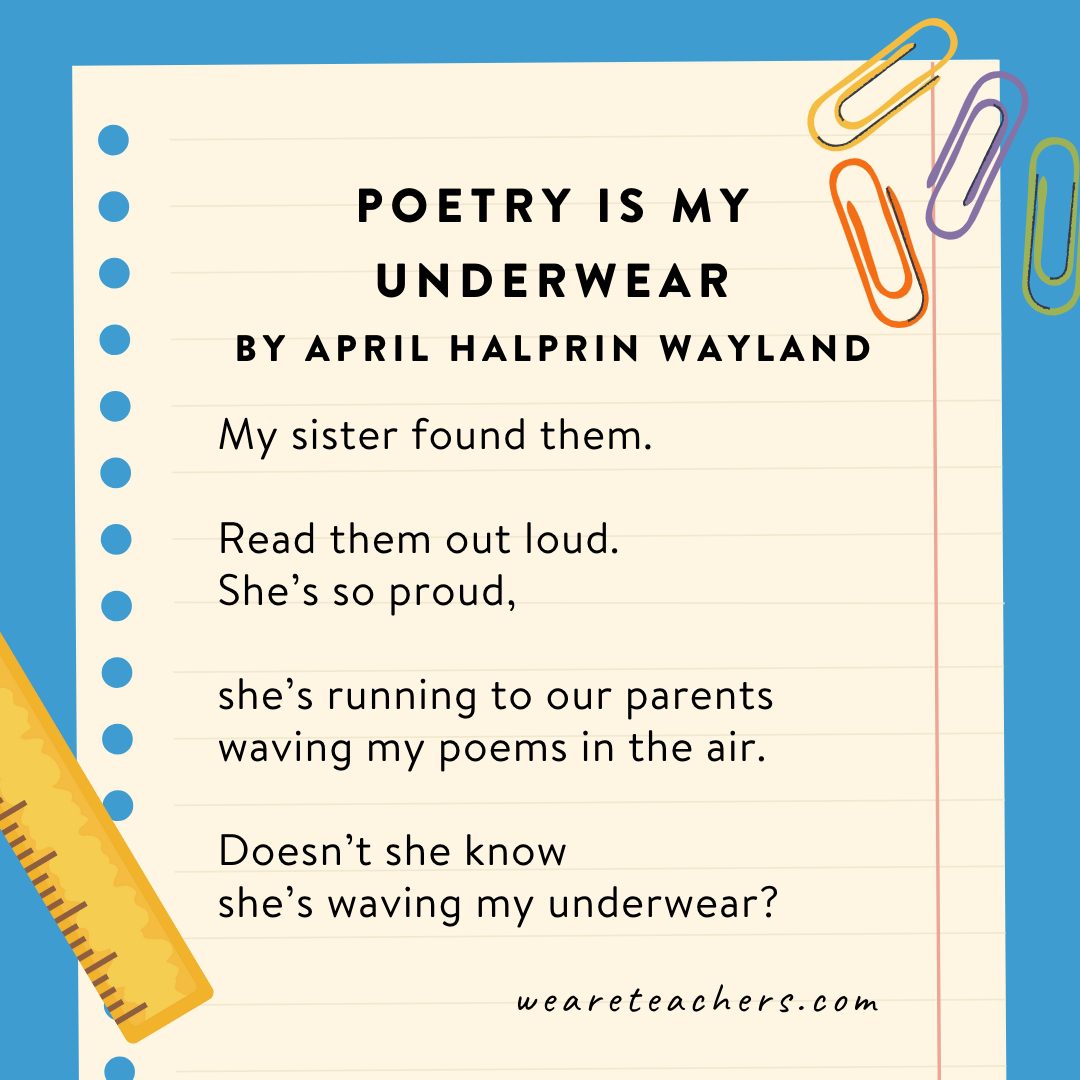 40 Best Short Poems To Share With Kids - Jelettay.com