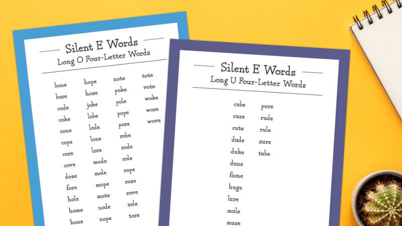 Silent E Words Free Printables Plus Ways To Teach Silent E