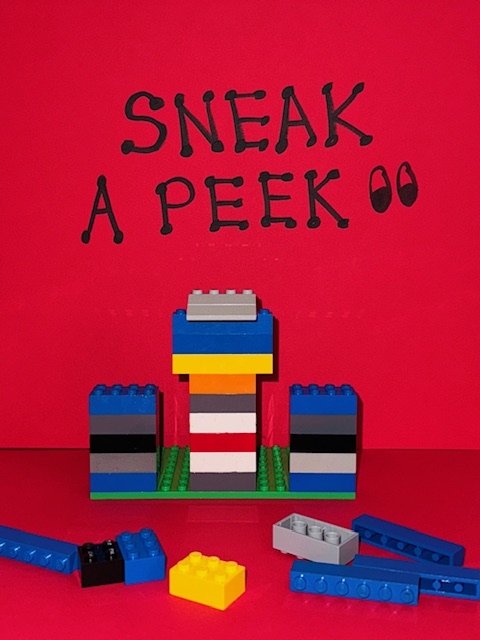 Sneak a peek activity with legos