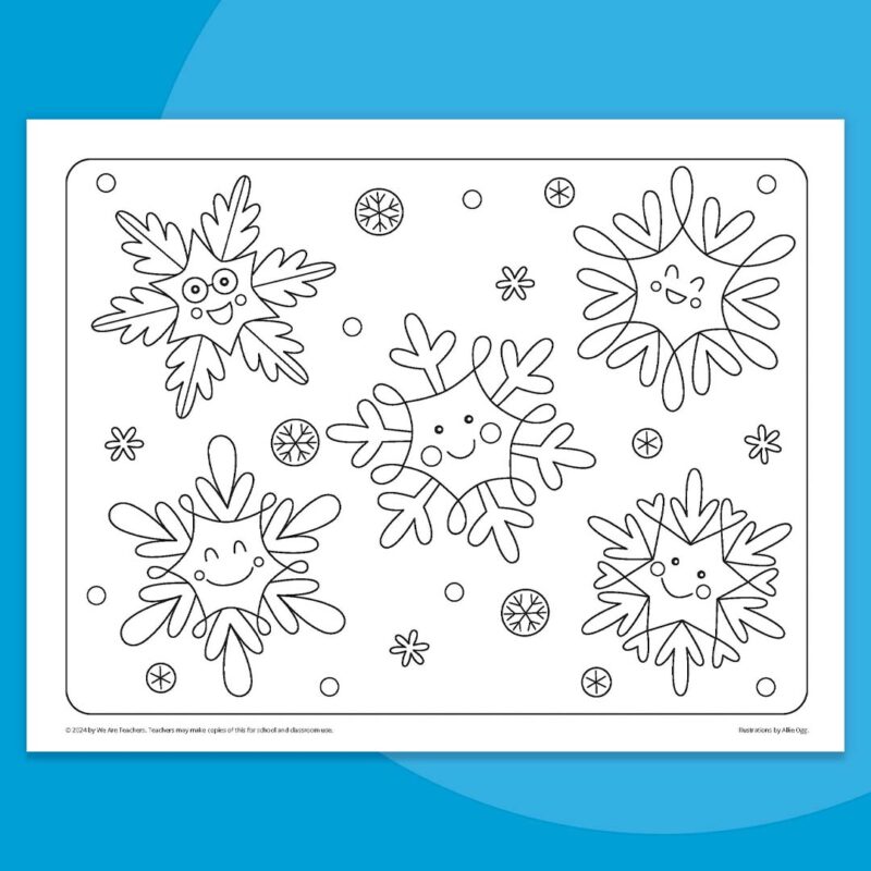 Snowflake coloring page