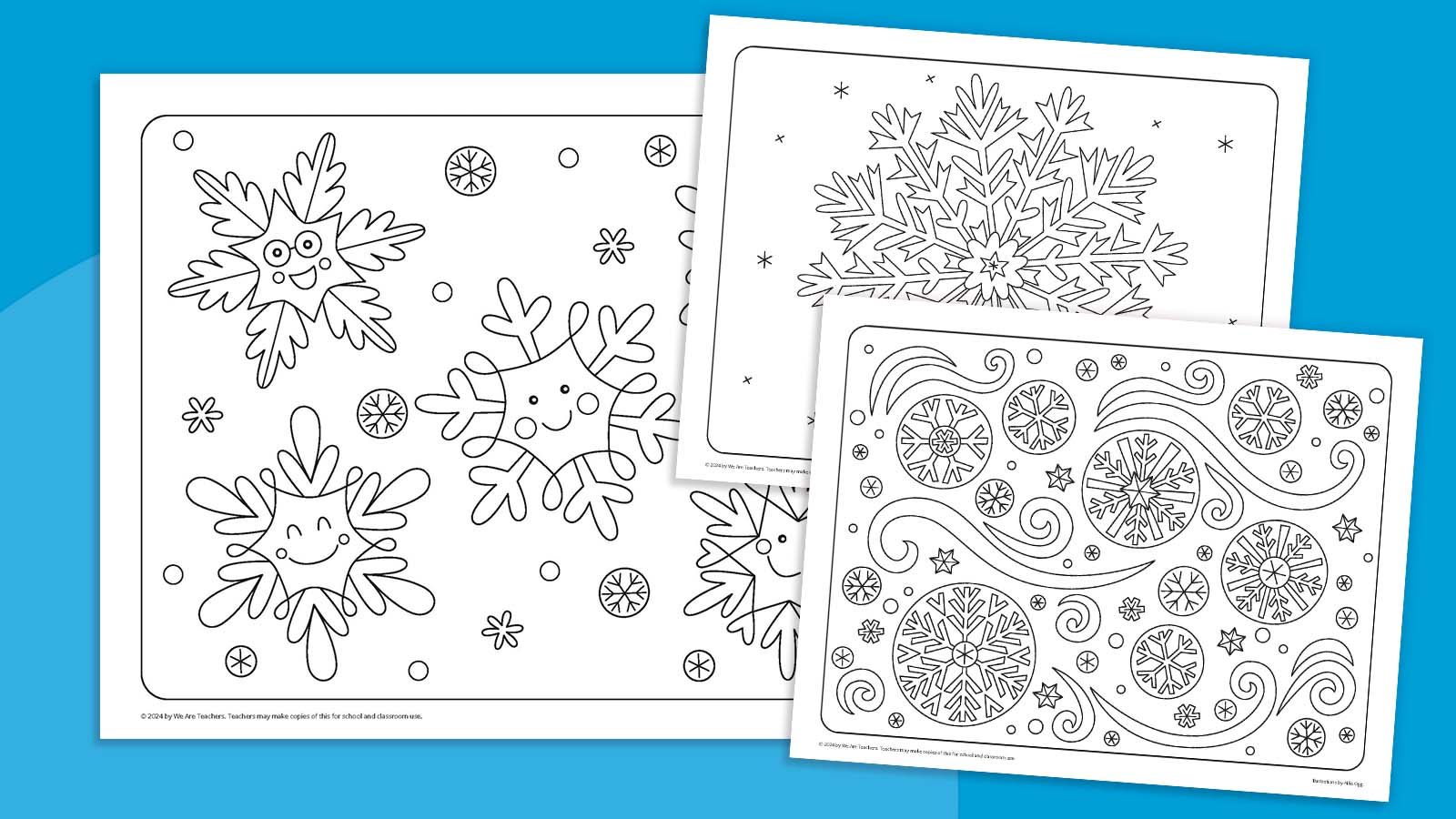 Snowflake Coloring Pages: Free Download