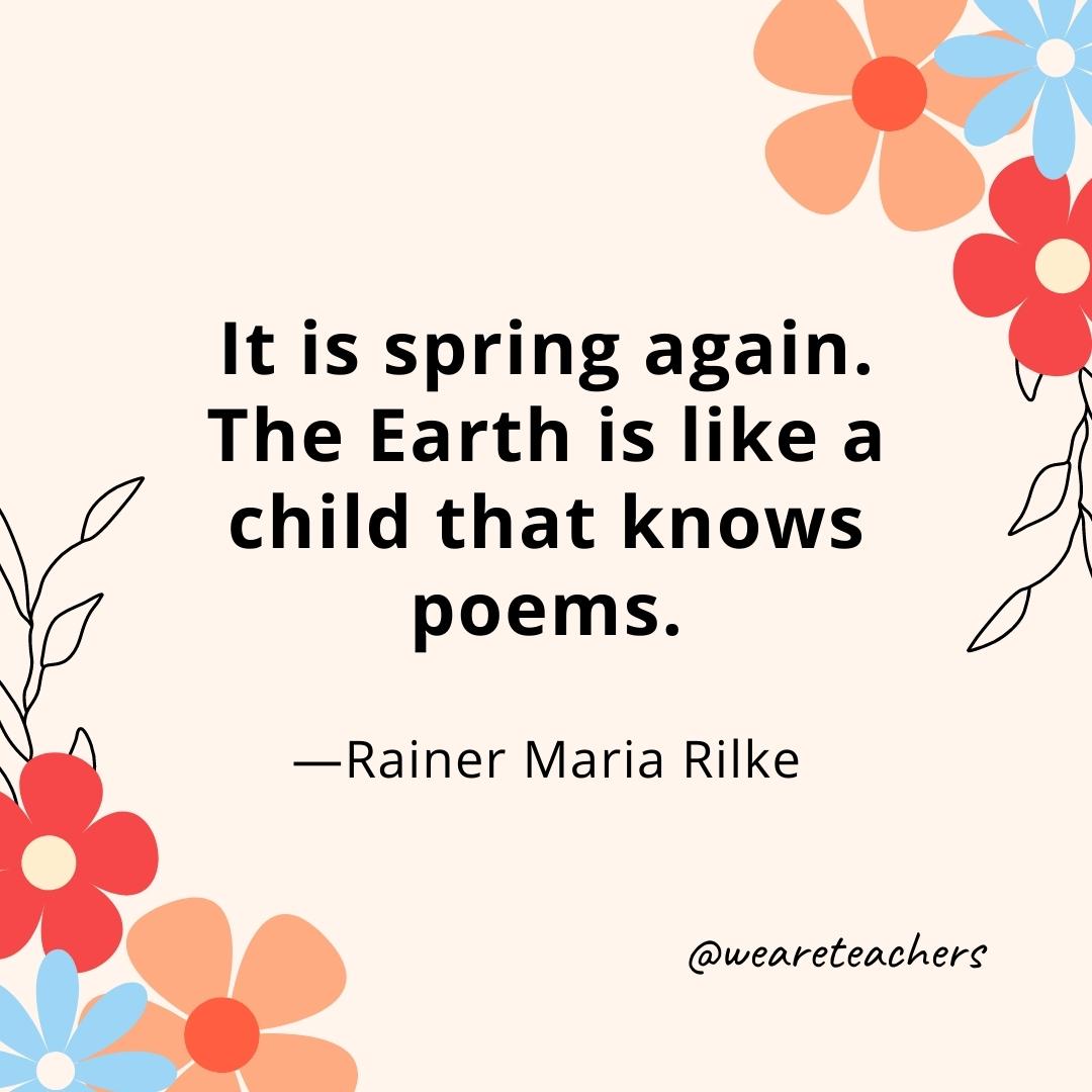 60 of Our Favorite Quotes To Welcome Spring - Emirates Education Platform