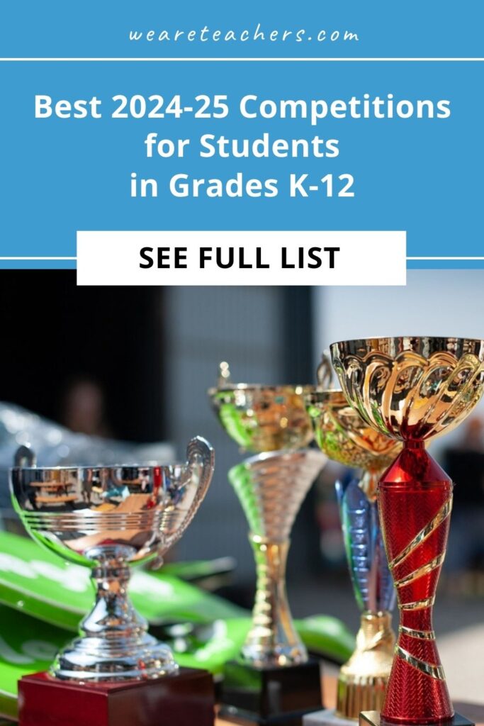 Find exciting competitions for high school students, plus middle school and elementary-age kids, in STEM, ELA and the arts, and more.