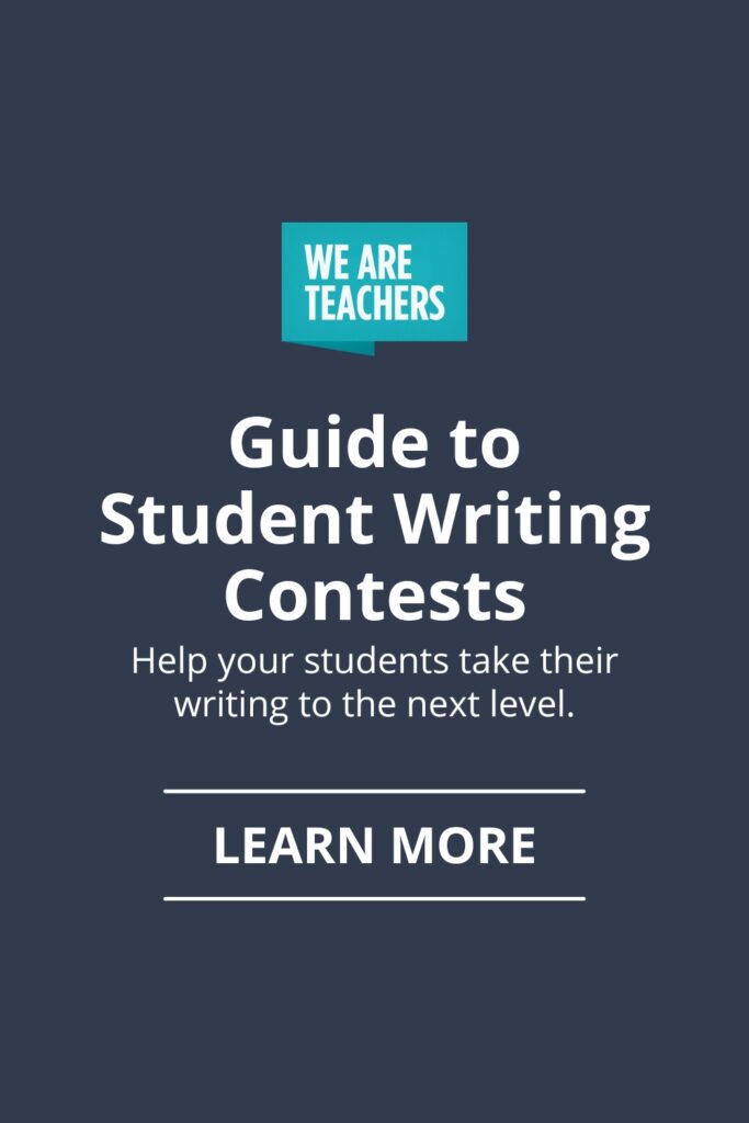 The Big List of Student Writing Contests for 20232024