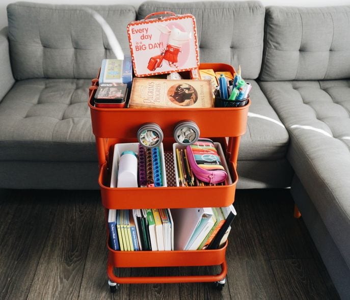 Eleven 3-tier cart ideas to keep you organized  Organization, Classroom  books, Teaching first grade