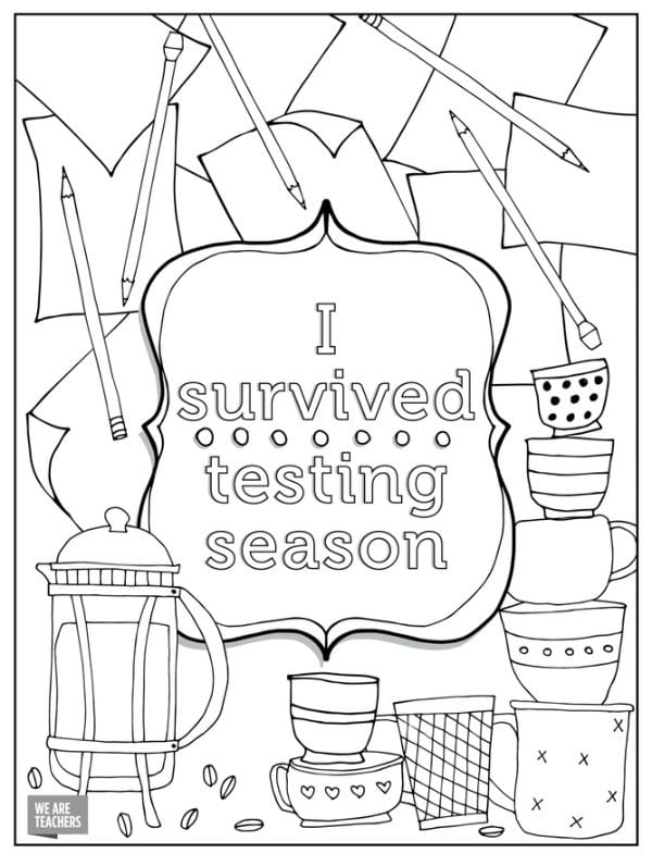 Teacher Coloring Pages Set 1 (Adults) Graphic by