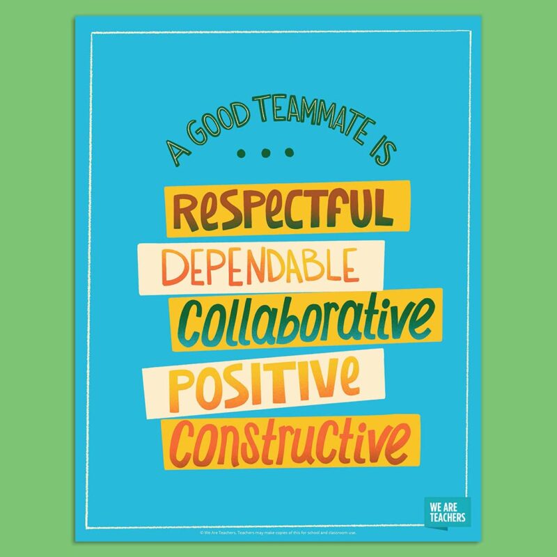 A Good Teammate Is... Poster