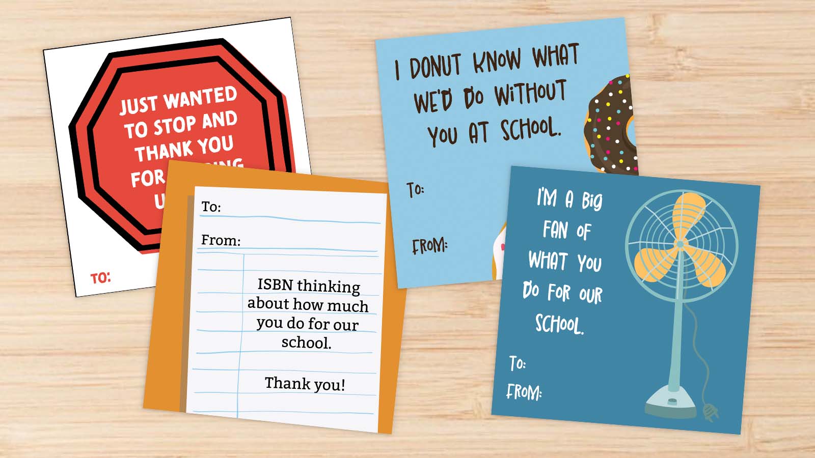 13 Free Printable Thank-You Cards For Custodians, Librarians, And More ...