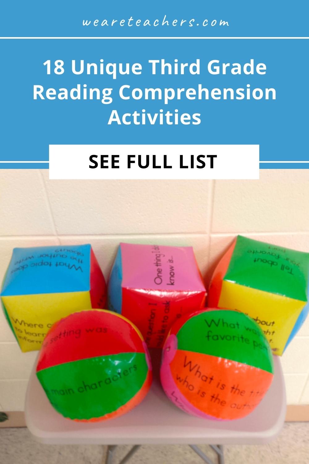 18 Unique Third Grade Reading Comprehension Activities