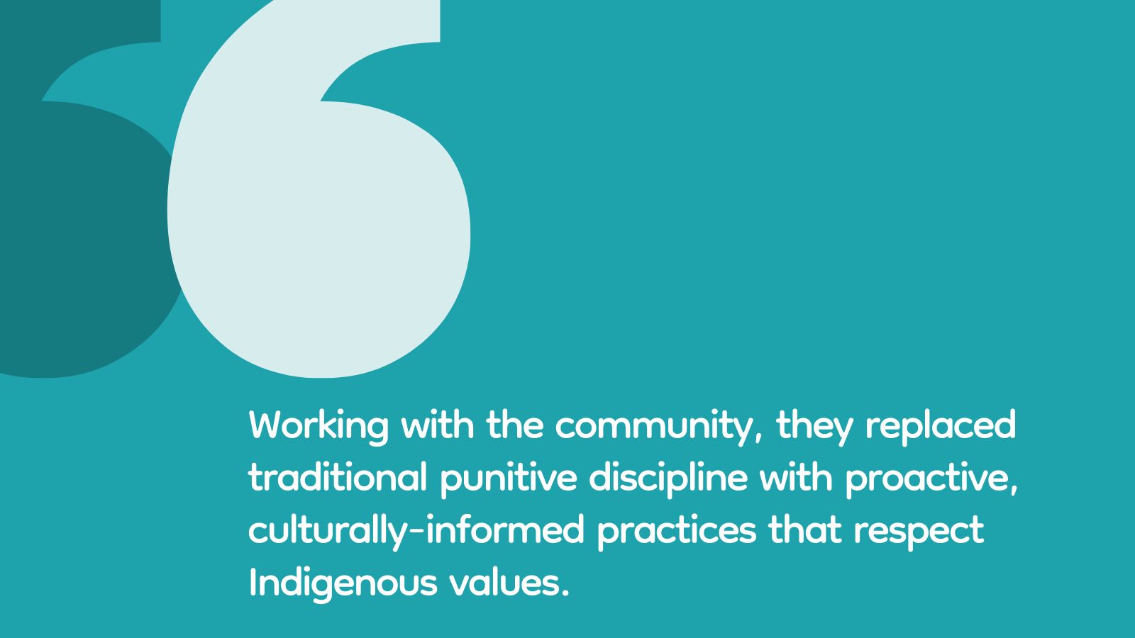 Quote about embracing indigenous knowledge in schools