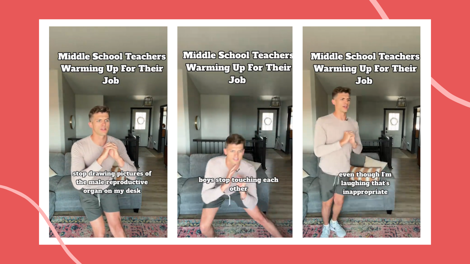 This Teacher Hilariously Demonstrates How Middle School Teachers Are Warming Up for a New School Year