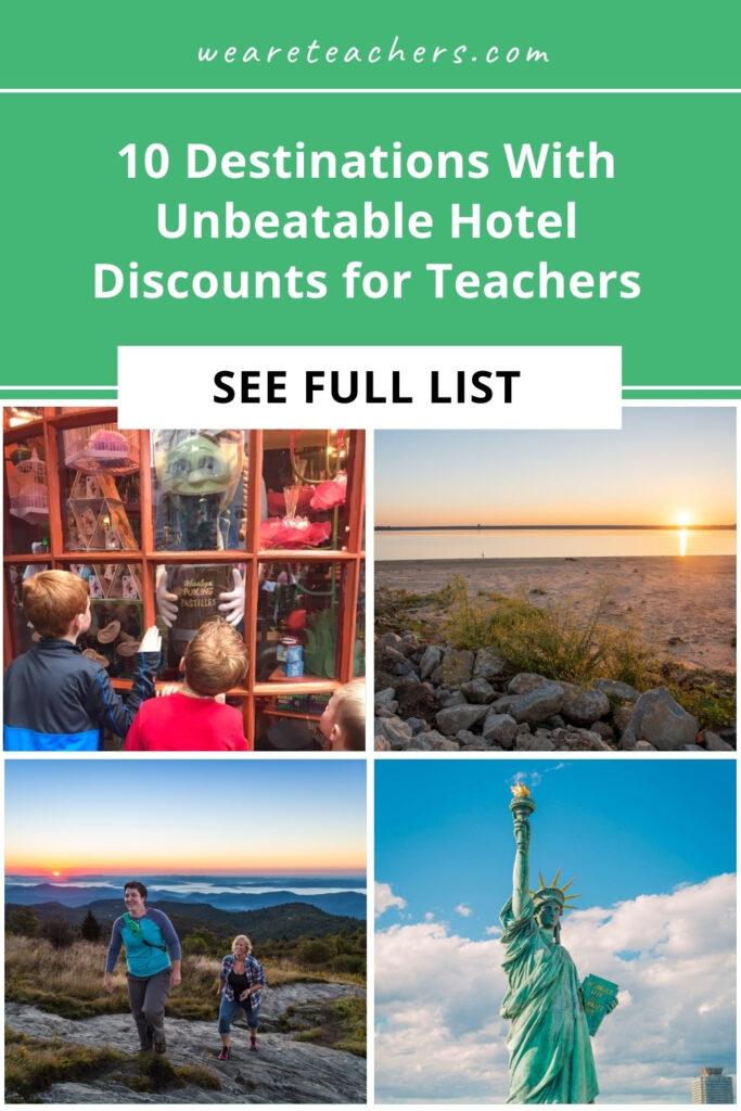 In this made-for-you guide, we have found the 10 best vacation spots in the USA that offer 16 unbeatable hotel discounts just for teachers!