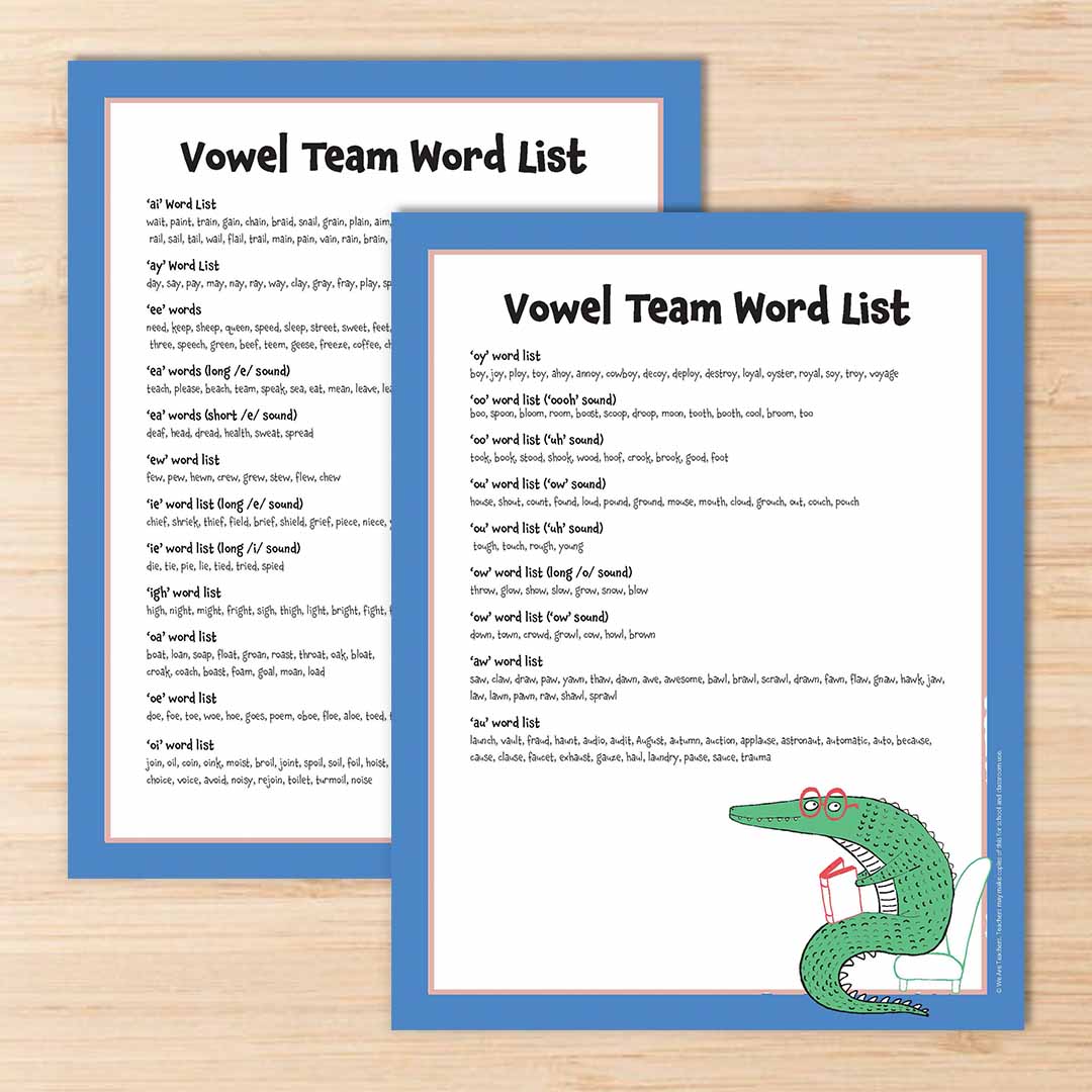 vowel-team-word-list-and-teaching-ideas-free-printables