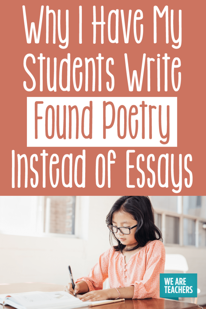 How I Use Found Poetry in the Classroom - WeAreTeachers