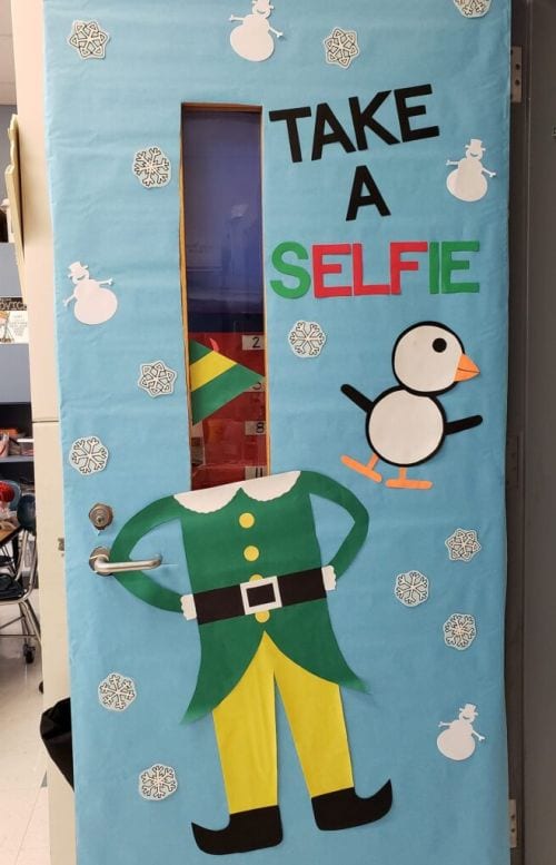 winter classroom door decorating ideas