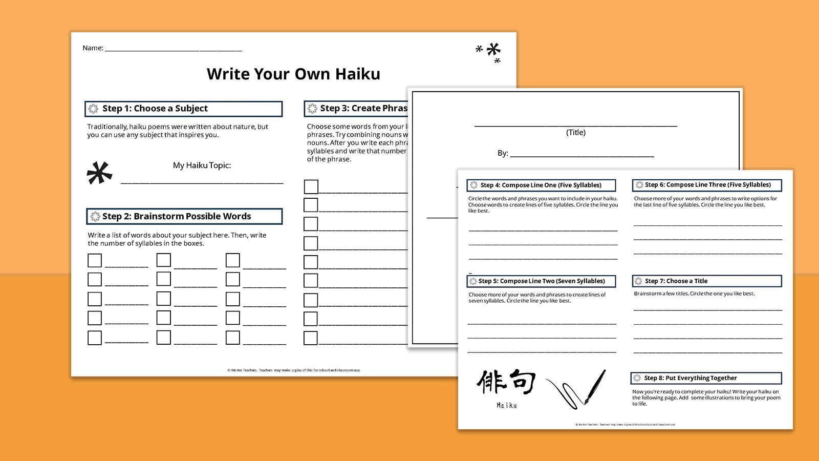 Write Your Own Haiku Feature