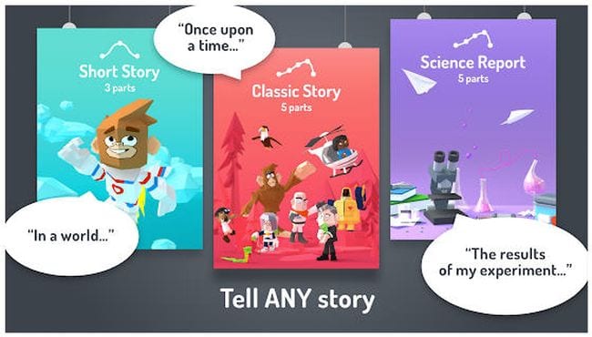 creative writing story app