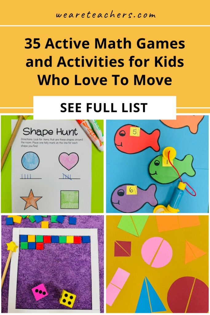 Engage kinesthetic learners with active math games and activities that get them out of their seats and learning with their body and mind.