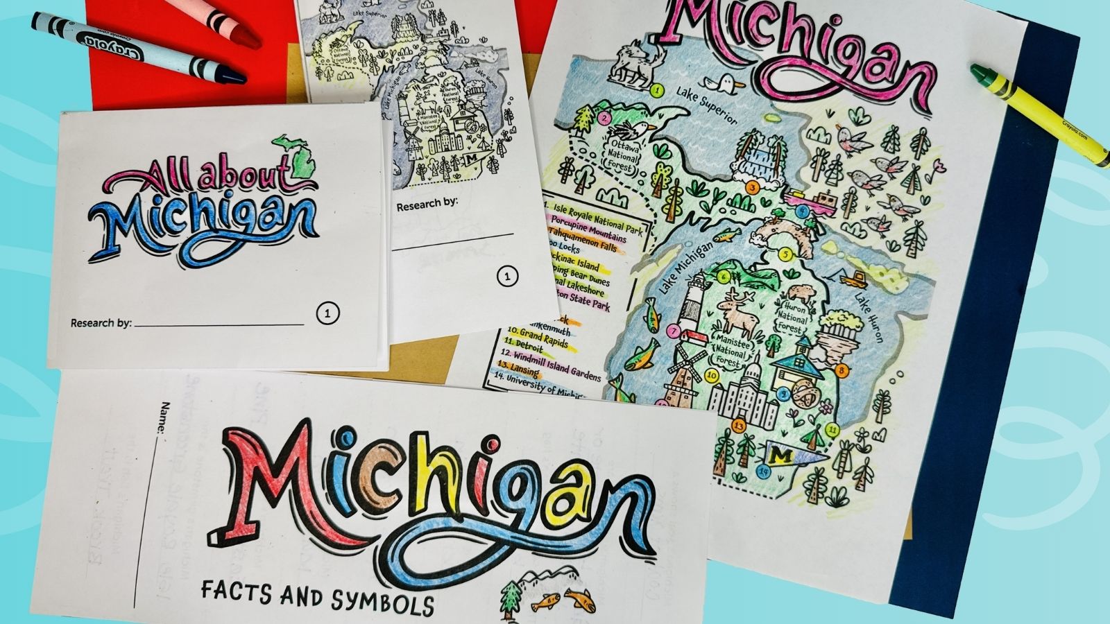 All About Michigan Worksheets: Free Printable