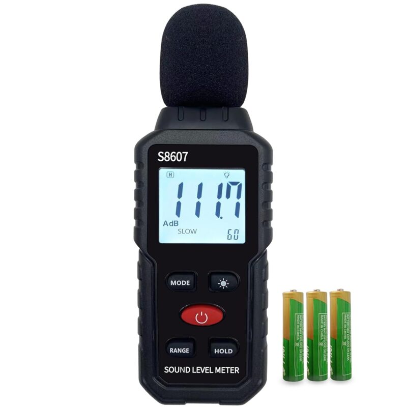 Compact digital sound level monitor, an example of the best sound meters for classrooms