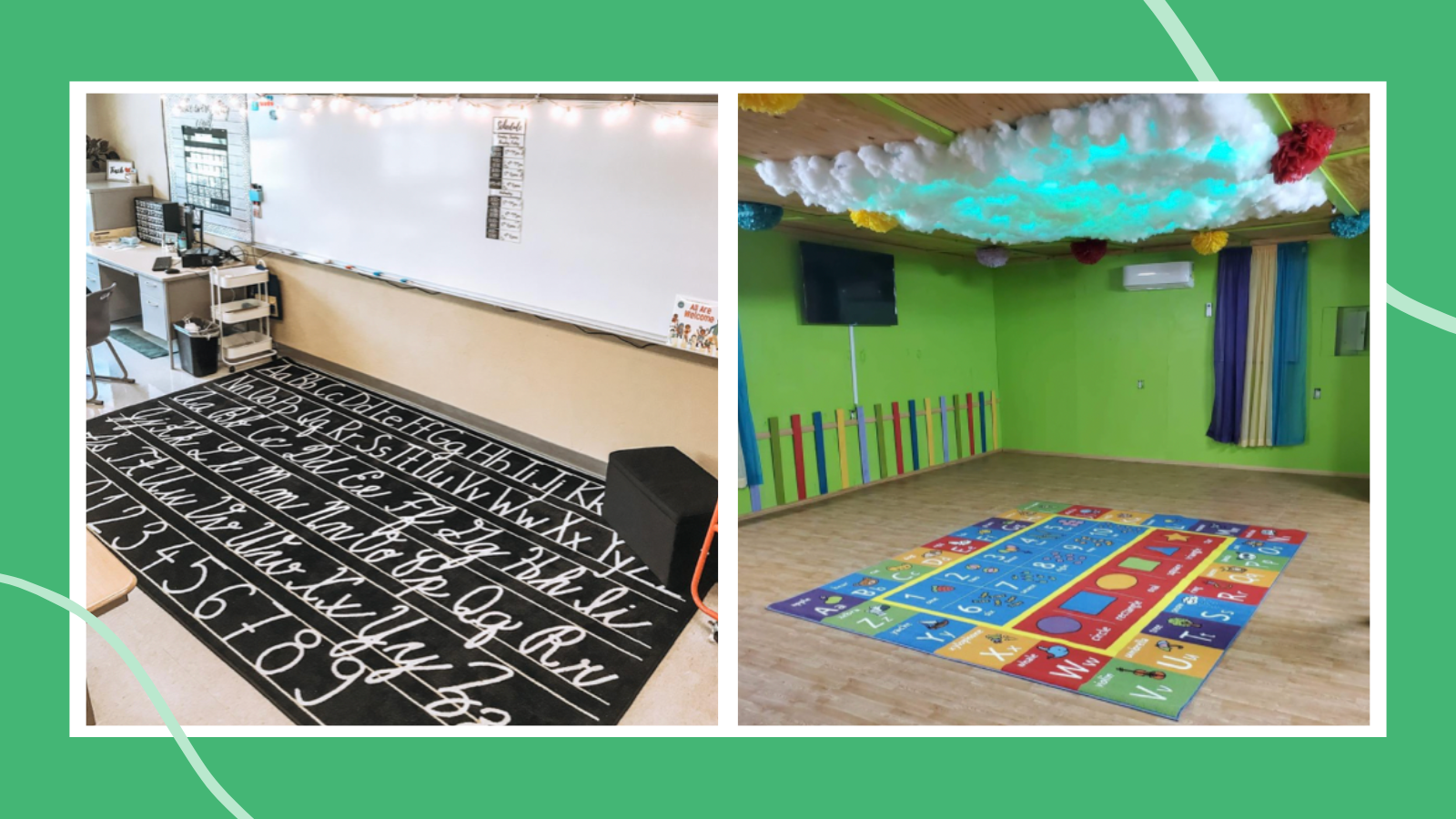 Colorful Floor Sensory Path Set Printable Hopscotch for Nursery School,  Home, Restaurant, Hospital Montessori Material 