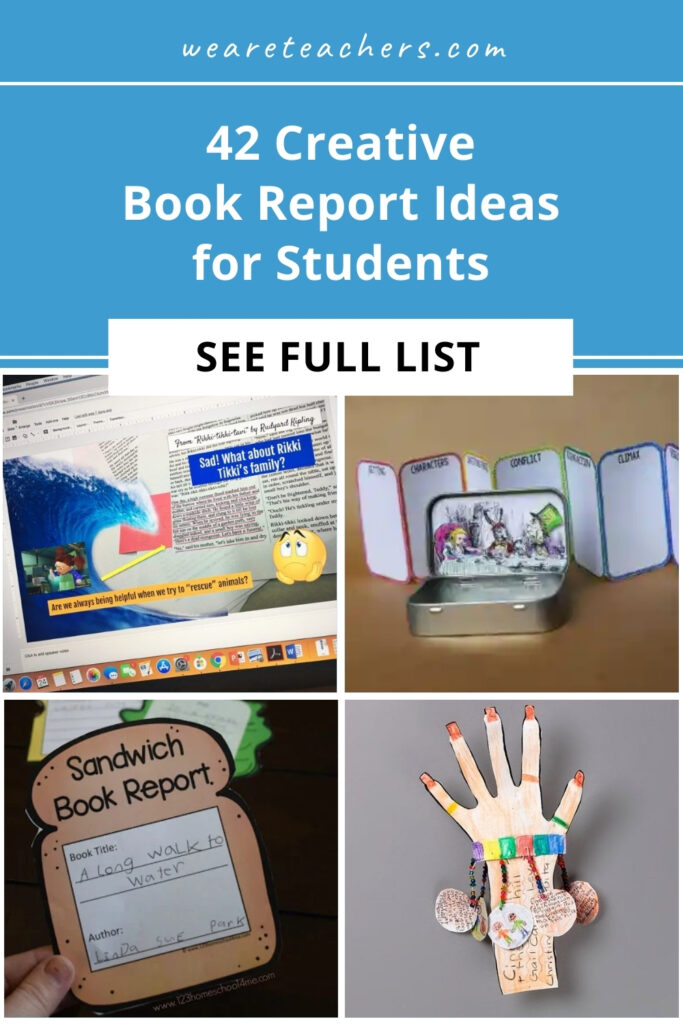 Book reports don't have to be boring. Help your students make the books come alive with these 42 creative book report ideas.