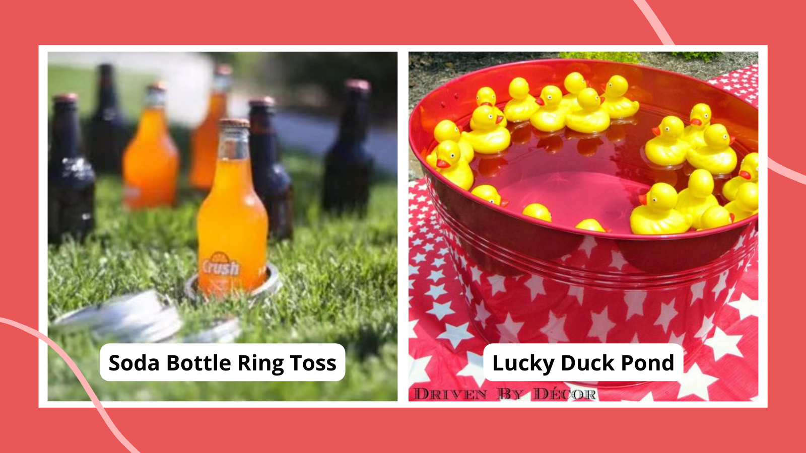 Printable Bottle Toss Party Game