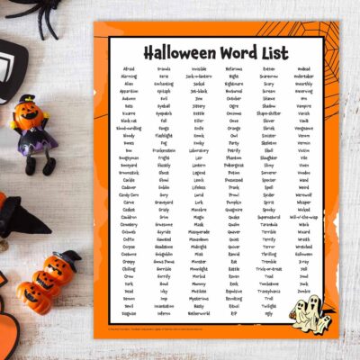 200 Halloween Words for Writing, Vocab, and More (Free Printable)