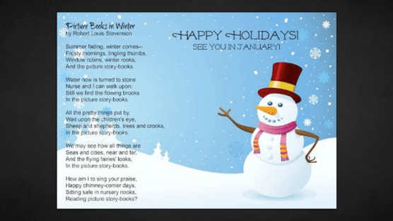 Winter Holiday Printable: Robert Louis Stevenson's Picture Books in ...