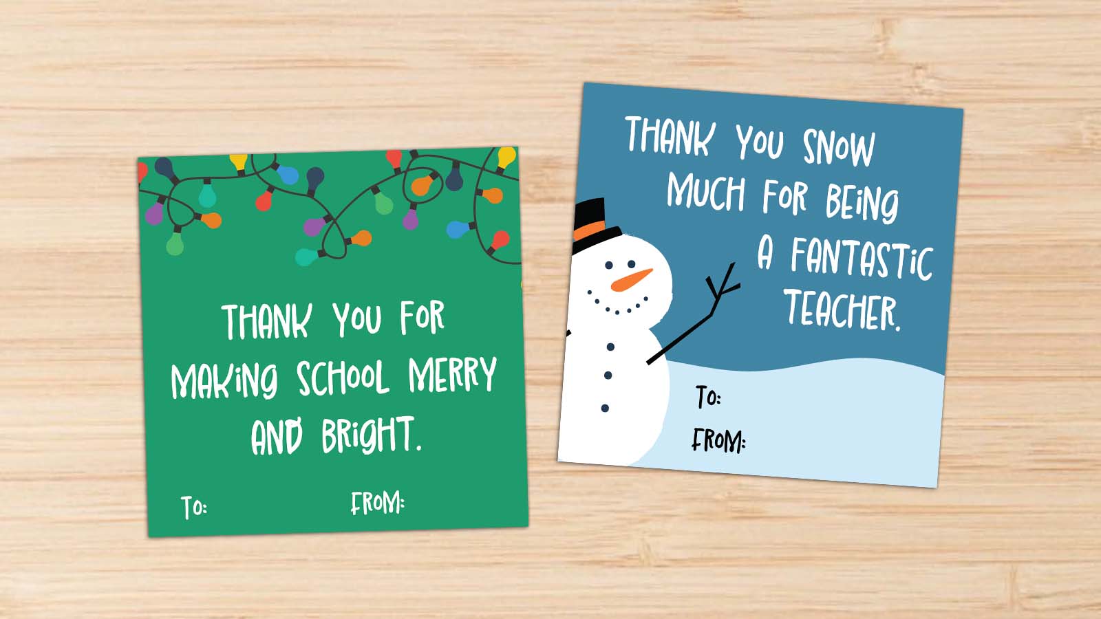 19 Free Printable Teacher Thank-You Cards