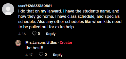 Comment on lanyard hack TikTok