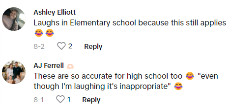 Comment on middle school teachers are warming up.