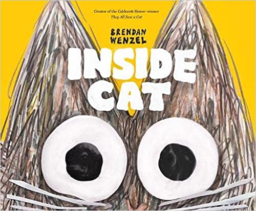 Book cover for Inside Cat by Brendan Wenzel as an example of kindergarten books