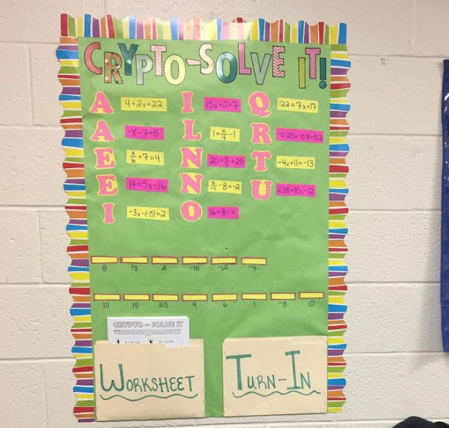 sample display boards for elementary