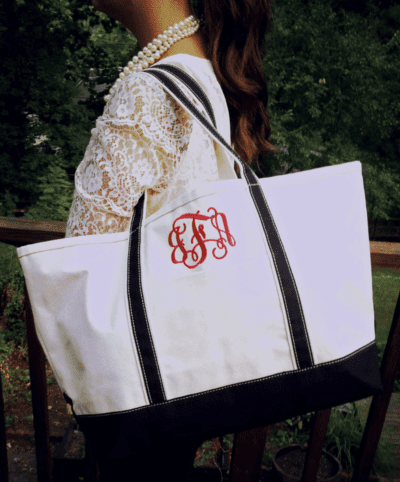 Instagram Page of L.L. Bean Boat and Totes With Funny Monograms