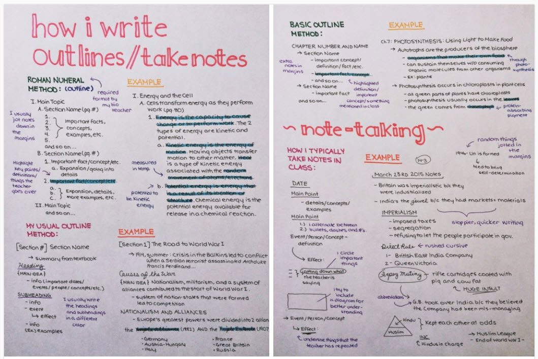 Why take and make notes