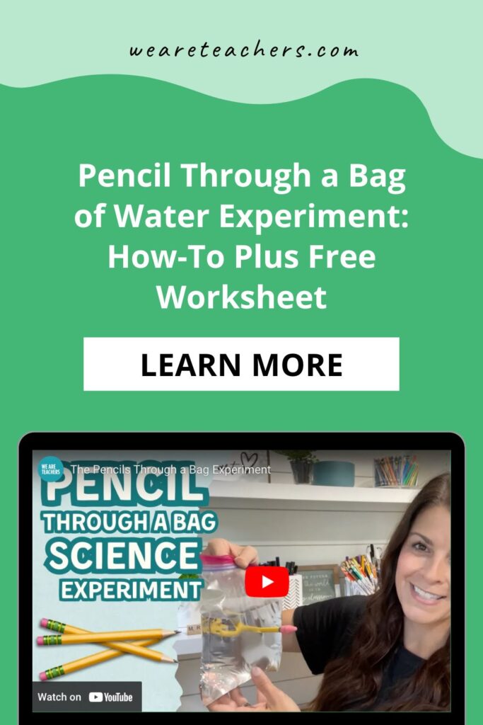 Make magic happen using only a few ingredients in your classroom to conduct this pencil through a bag of water experiment!