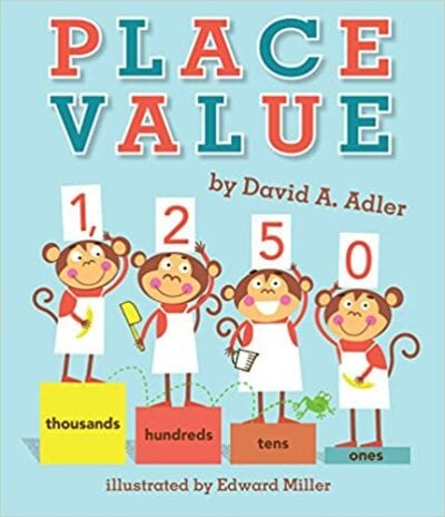 Book cover for Place Value as an example math children's books 