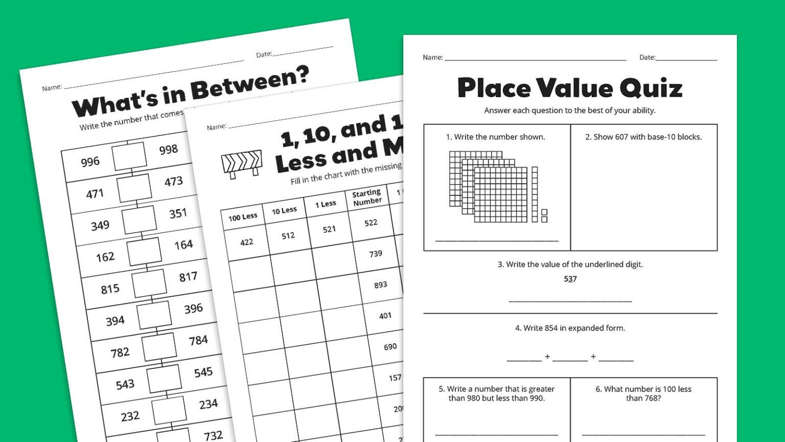 Place Value Worksheets: Get Our Free Bundle Of 15