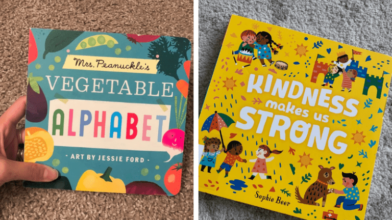 Best preschool books examples including Mrs. Peanuckle's Vegetable Alphabet and Kindness Makes Us Strong