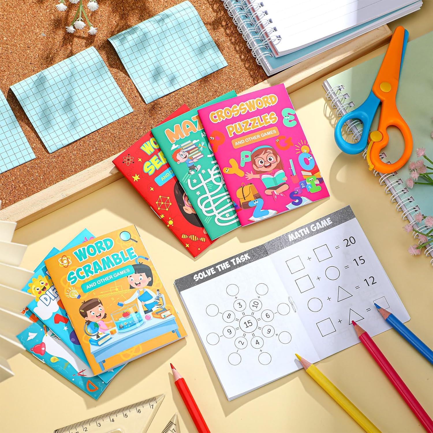 Mini puzzle books for kids as an example of inexpensive gift ideas for students