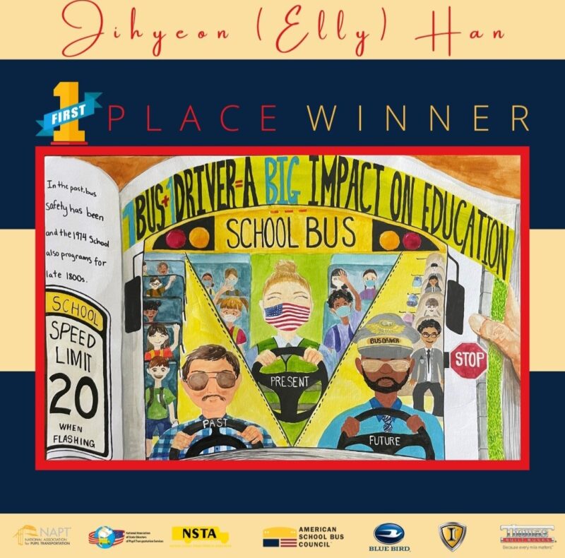 National School Bus Safety Week poster contest winning entry