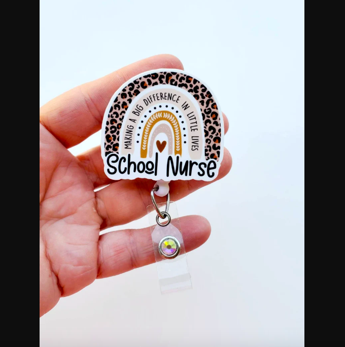 Cat Badge Reel Gift Nurse ID Badge Teacher Holiday Season