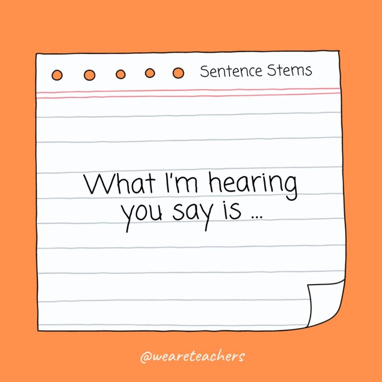 Sentence Stems: How To Use Them + Examples For Every Subject