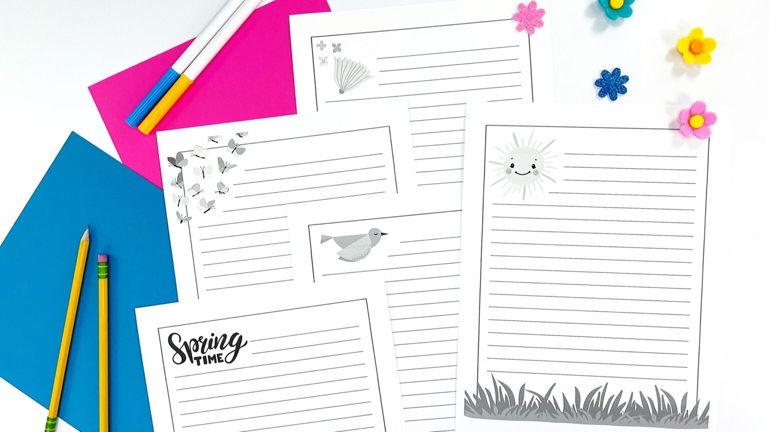 Free Printable Spring Writing Paper Plus 10 Spring Writing Prompts